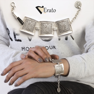 دستبند پهن مدل هانا