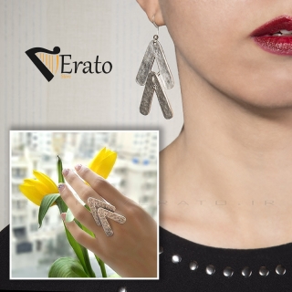 انگشتر و گوشواره مدل افرا